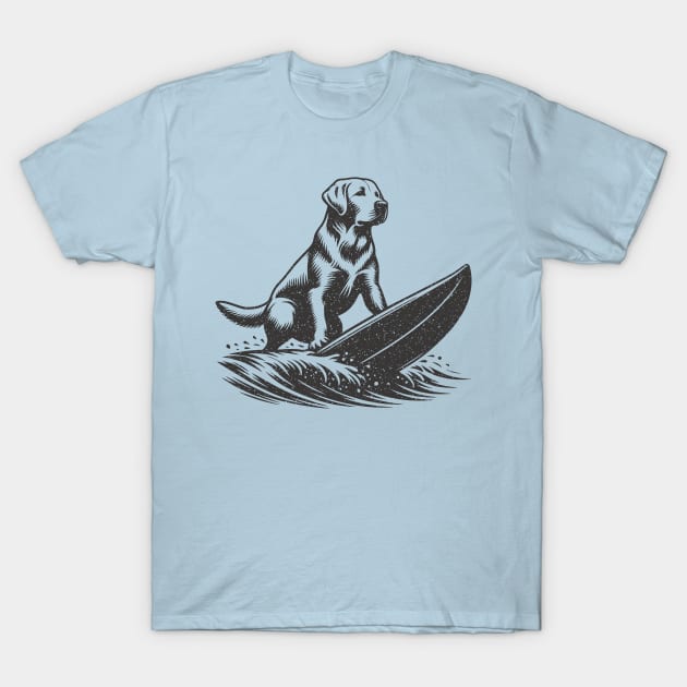 Surfing Dog T-Shirt by JSnipe